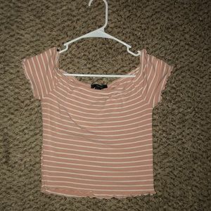 Off the shoulder crop top